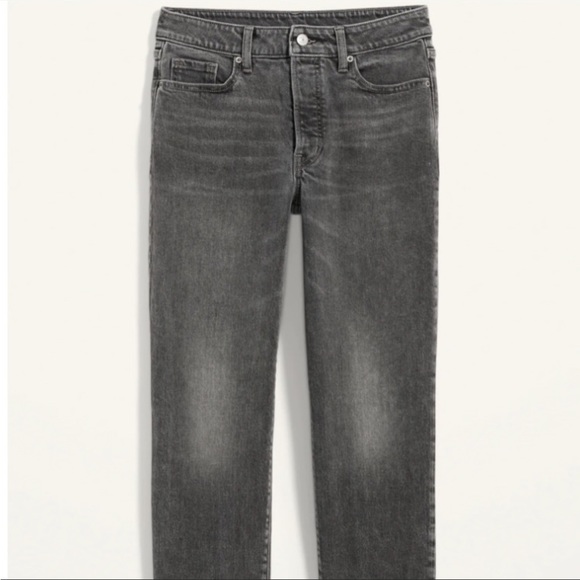 NWT Old Navy Women's 16R O.G straight high waist secret slim pockets Gray Jeans - Picture 4 of 16